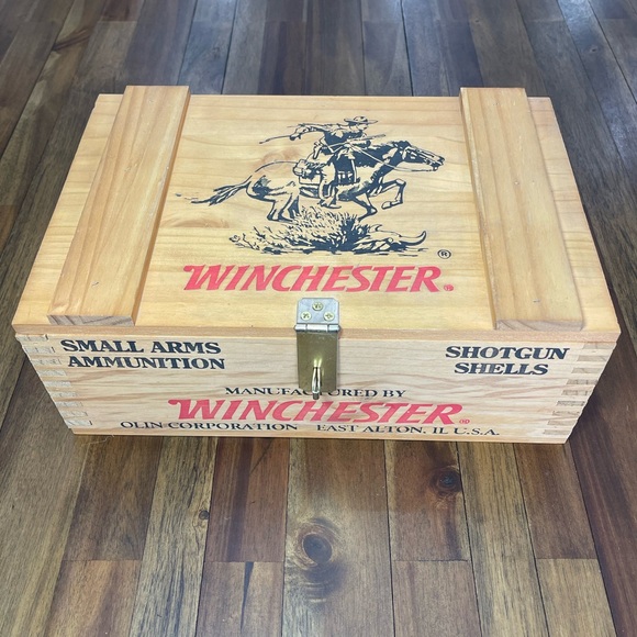 Winchester Wooden Ammo Box - Picture 2 of 14